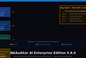 NSAuditor AI EE 0.8.0: Azure Cloud Scanner Gets Per-Dimension Source Routing, Key Vault SOC 2 Coverage, and True Multi-Cloud Attestation