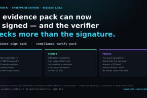 NSAuditor AI Enterprise 0.38.0 Adds Signed Evidence Packs — Verifiable Offline With openssl Alone