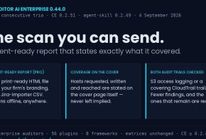 Fewer Findings, and the Ones That Remain Are Real: NSAuditor AI Enterprise 0.44.0 Reads Both S3 Audit Trails