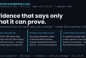NSAuditor AI Enterprise 0.45.0: Your Evidence Pack’s Timestamps Now Come From an Authority You Choose